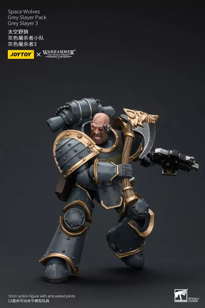 Warhammer The Horus Heresy 1/18 Space Wolves Grey Slayer Pack Grey Slayer 3 akciófigura 12 cm termékfotó