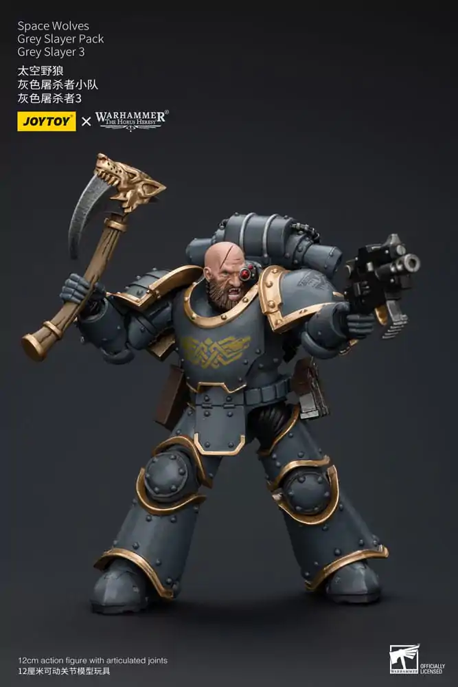 Warhammer The Horus Heresy 1/18 Space Wolves Grey Slayer Pack Grey Slayer 3 akciófigura 12 cm termékfotó