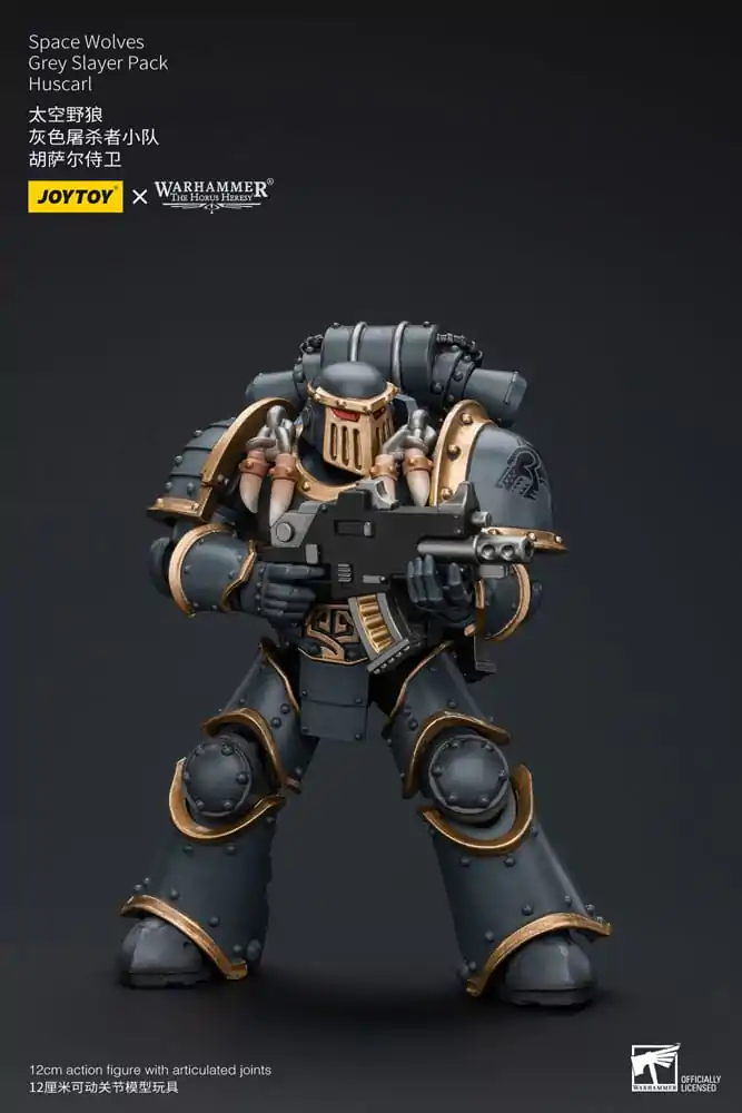 Warhammer The Horus Heresy 1/18 Space Wolves Grey Slayer Pack Huscarl akciófigura 12 cm termékfotó