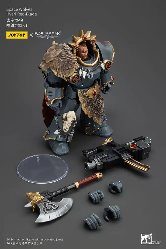 Warhammer The Horus Heresy 1/18 Space Wolves Hvarl Red-Blade akciófigura 14 cm termékfotó