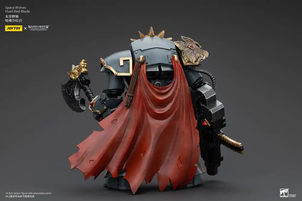 Warhammer The Horus Heresy 1/18 Space Wolves Hvarl Red-Blade akciófigura 14 cm termékfotó