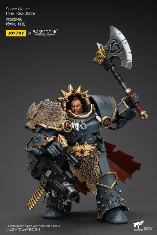 Warhammer The Horus Heresy 1/18 Space Wolves Hvarl Red-Blade akciófigura 14 cm termékfotó