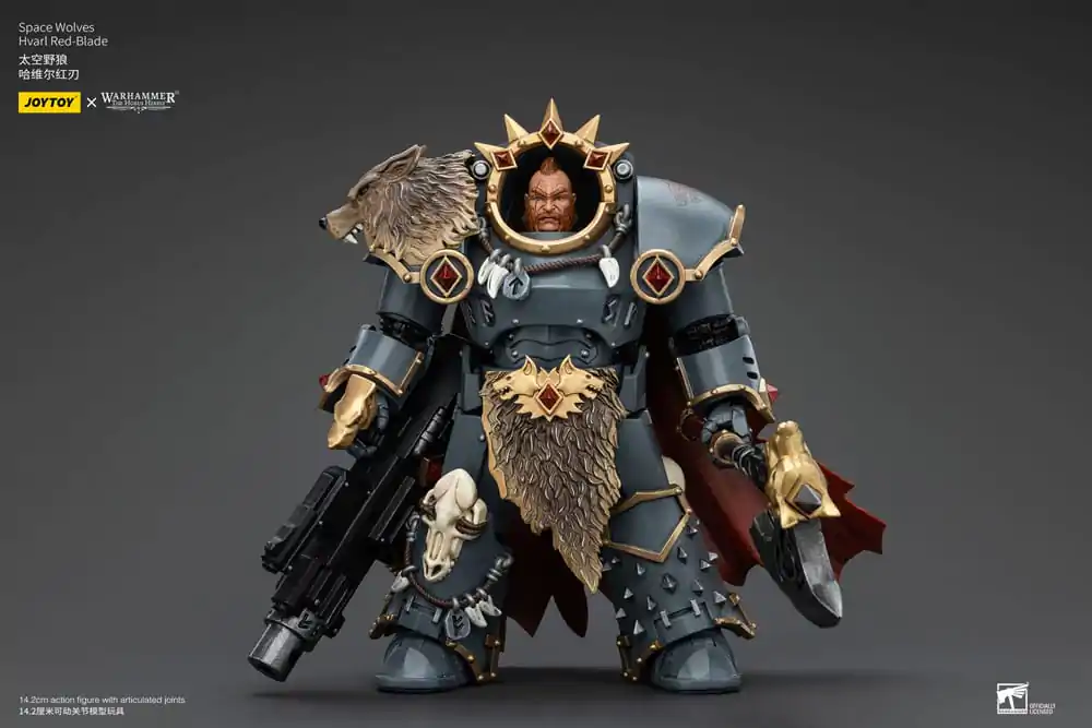 Warhammer The Horus Heresy 1/18 Space Wolves Hvarl Red-Blade akciófigura 14 cm termékfotó