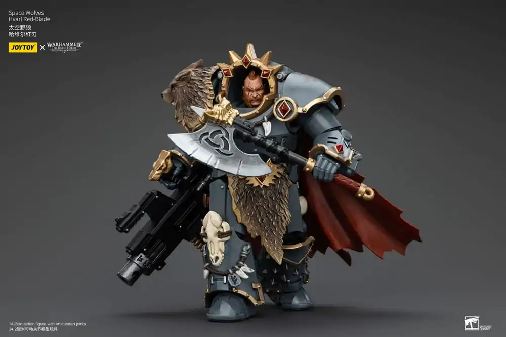 Warhammer The Horus Heresy 1/18 Space Wolves Hvarl Red-Blade akciófigura 14 cm termékfotó