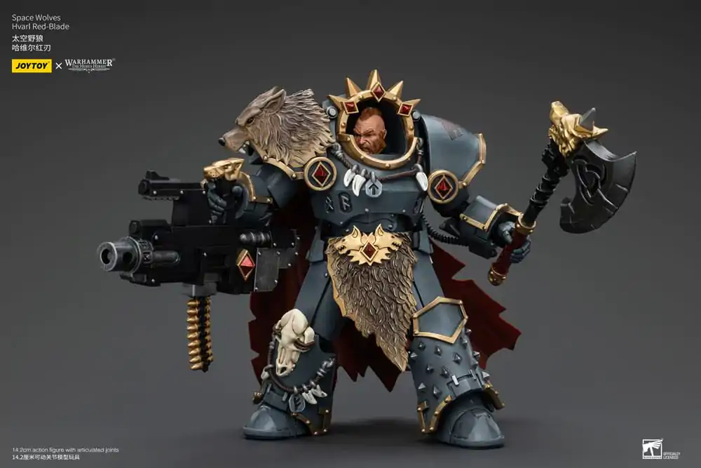 Warhammer The Horus Heresy 1/18 Space Wolves Hvarl Red-Blade akciófigura 14 cm termékfotó