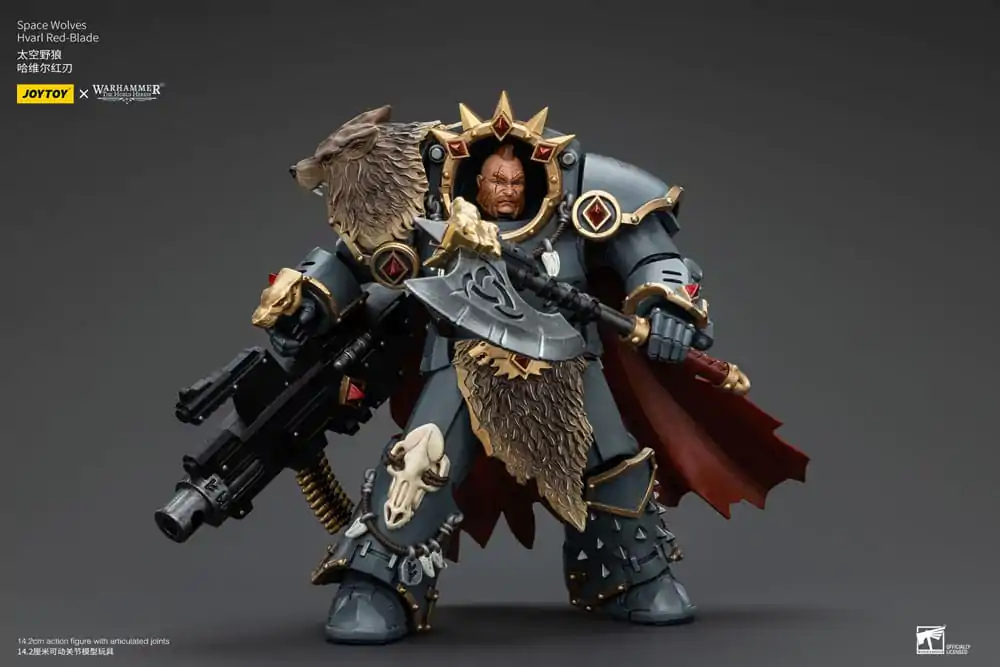 Warhammer The Horus Heresy 1/18 Space Wolves Hvarl Red-Blade akciófigura 14 cm termékfotó