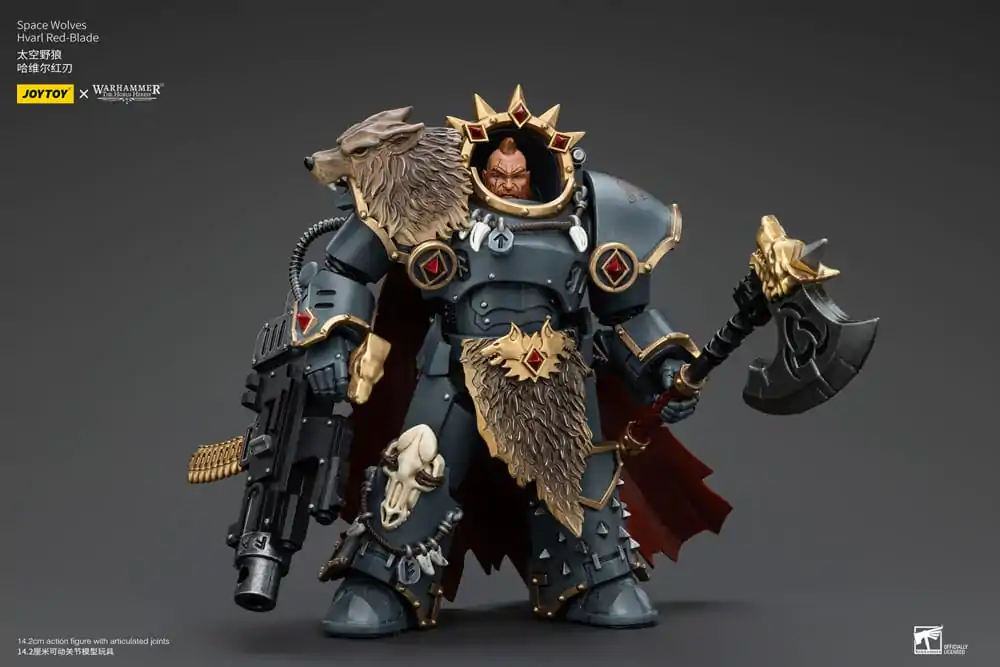 Warhammer The Horus Heresy 1/18 Space Wolves Hvarl Red-Blade akciófigura 14 cm termékfotó