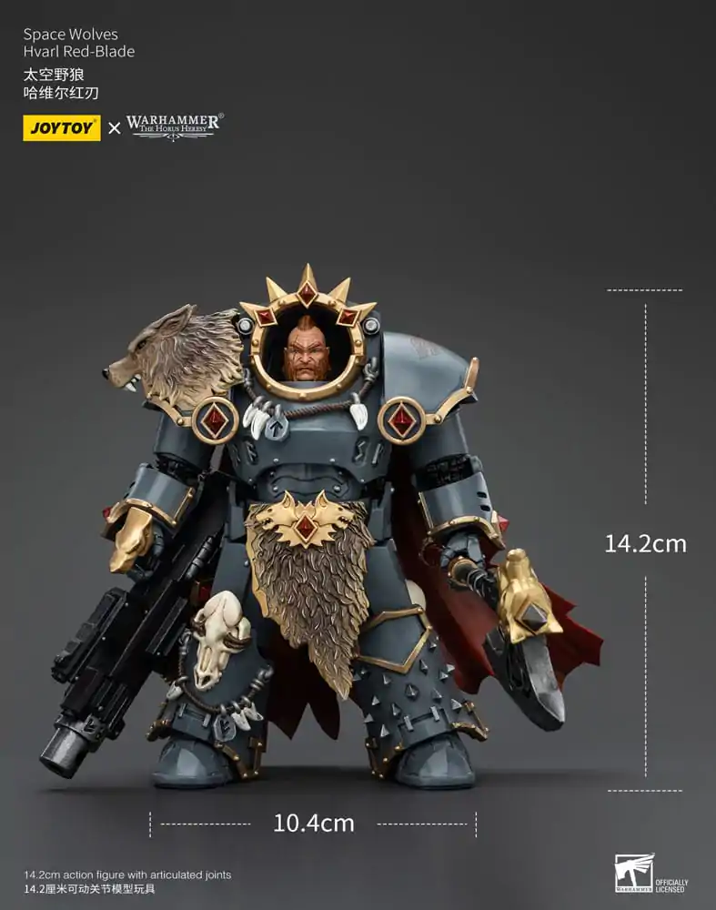 Warhammer The Horus Heresy 1/18 Space Wolves Hvarl Red-Blade akciófigura 14 cm termékfotó