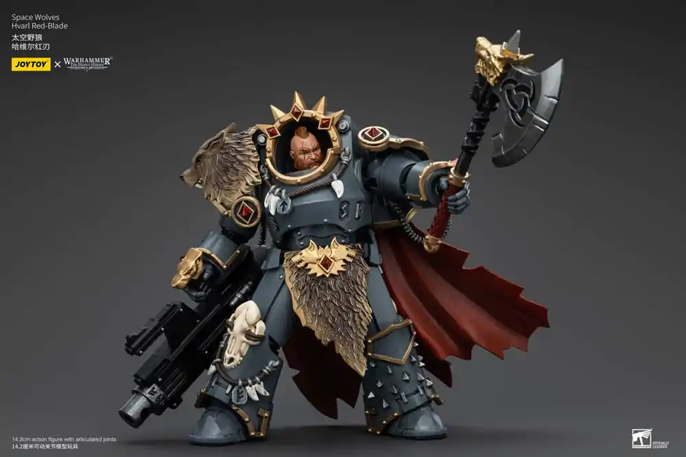 Warhammer The Horus Heresy 1/18 Space Wolves Hvarl Red-Blade akciófigura 14 cm termékfotó