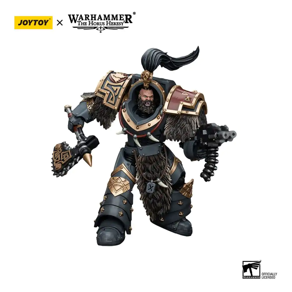 Warhammer The Horus Heresy 1/18 Space Wolves Varagyr Wolf Guard Squad Varagyr Thegn akciófigura 12 cm termékfotó