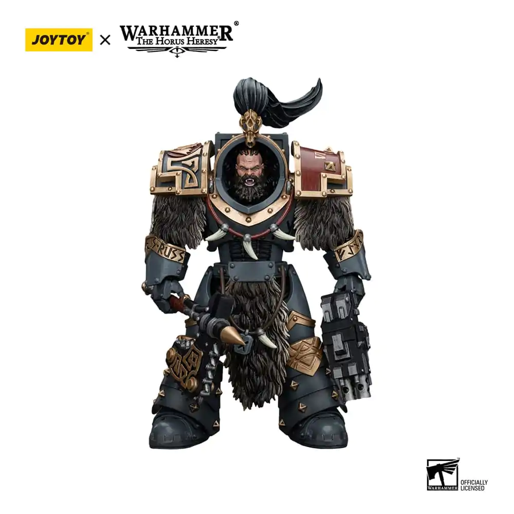 Warhammer The Horus Heresy 1/18 Space Wolves Varagyr Wolf Guard Squad Varagyr Thegn akciófigura 12 cm termékfotó