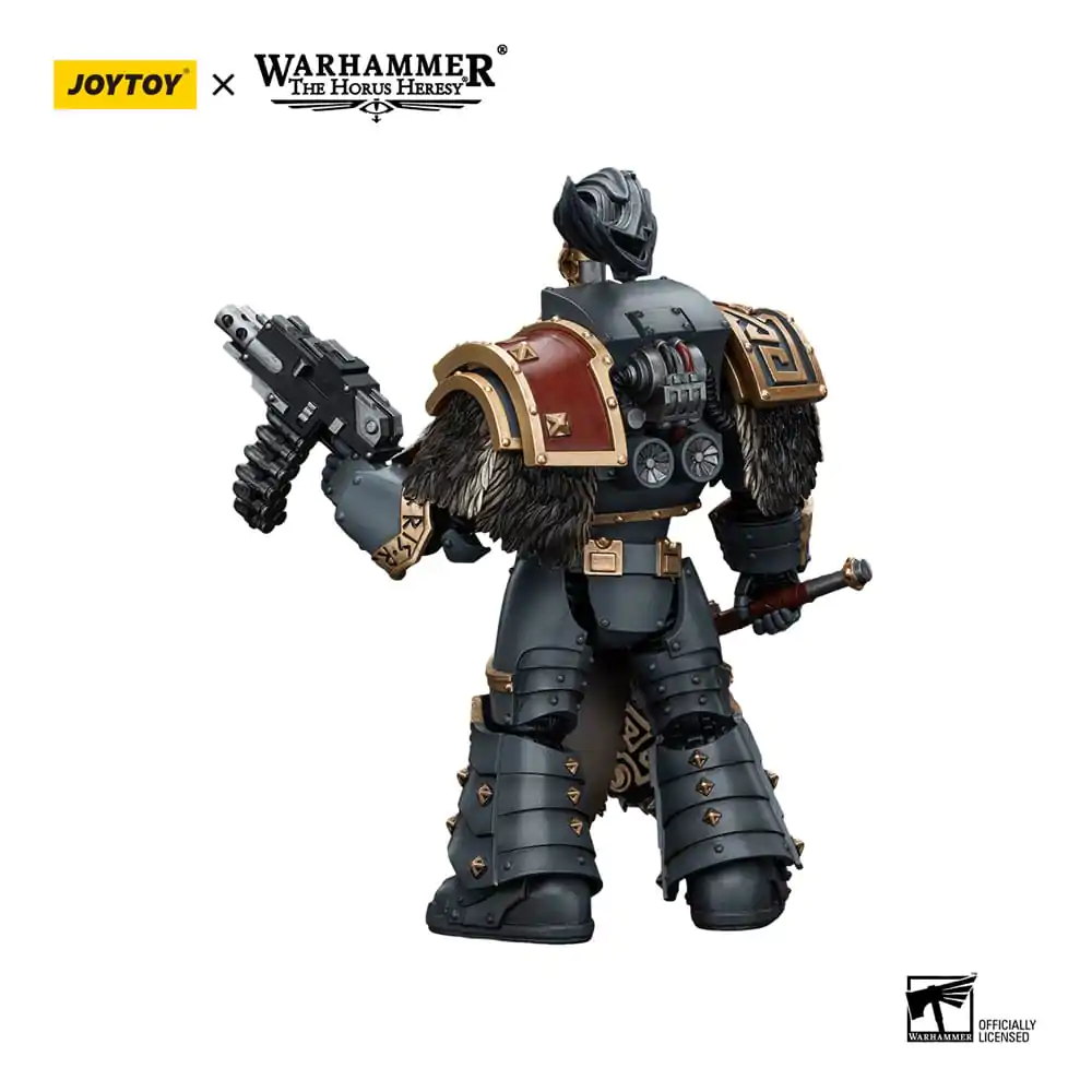 Warhammer The Horus Heresy 1/18 Space Wolves Varagyr Wolf Guard Squad Varagyr Thegn akciófigura 12 cm termékfotó