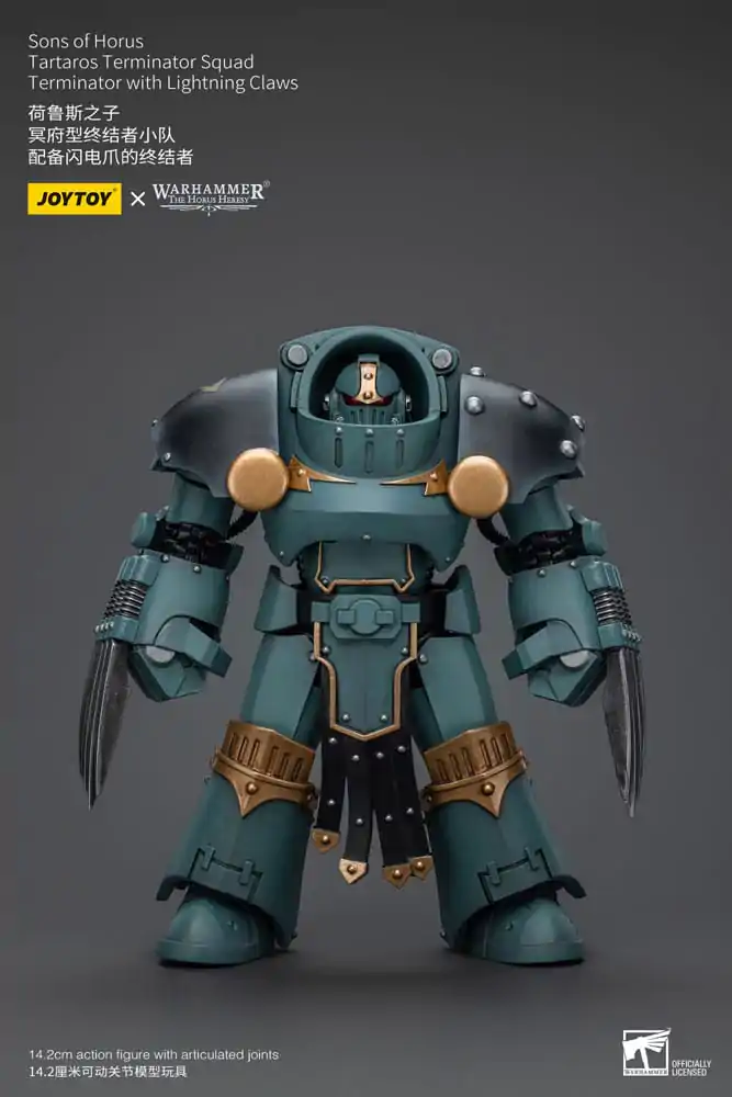 Warhammer The Horus Heresy 1/18 Tartaros Terminator Squad Terminator Lightning Claws akciófigura 12 cm termékfotó