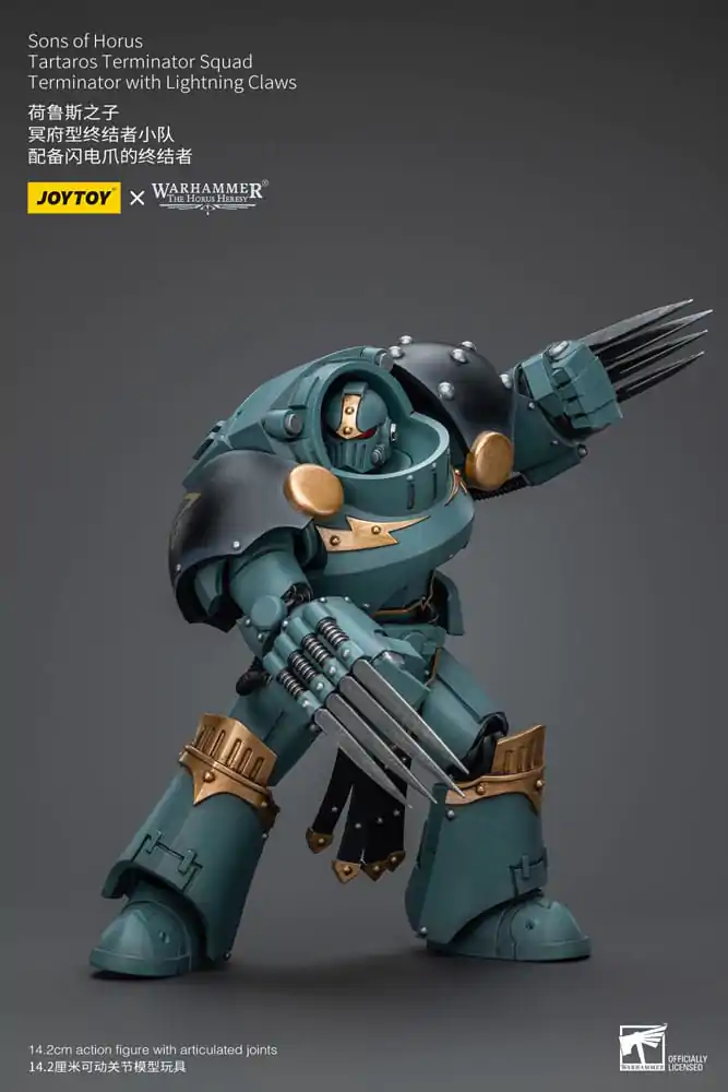 Warhammer The Horus Heresy 1/18 Tartaros Terminator Squad Terminator Lightning Claws akciófigura 12 cm termékfotó