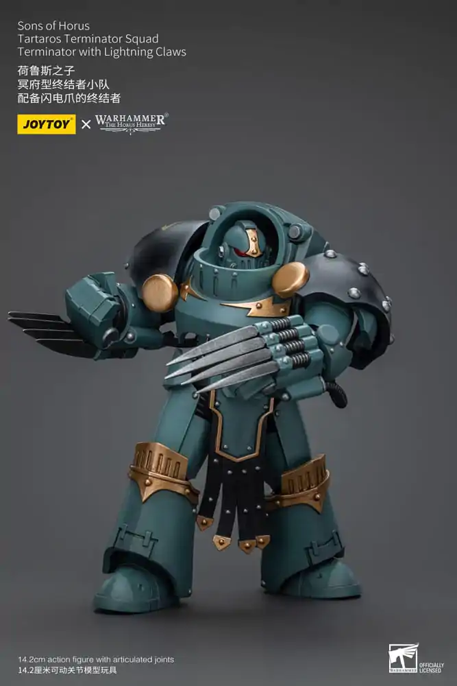 Warhammer The Horus Heresy 1/18 Tartaros Terminator Squad Terminator Lightning Claws akciófigura 12 cm termékfotó