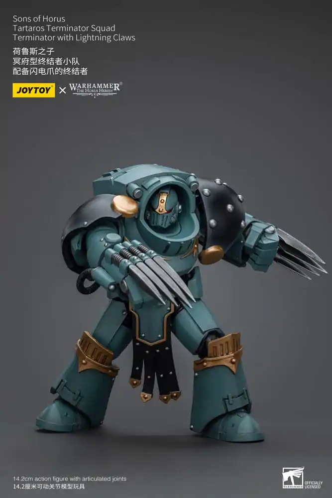 Warhammer The Horus Heresy 1/18 Tartaros Terminator Squad Terminator Lightning Claws akciófigura 12 cm termékfotó