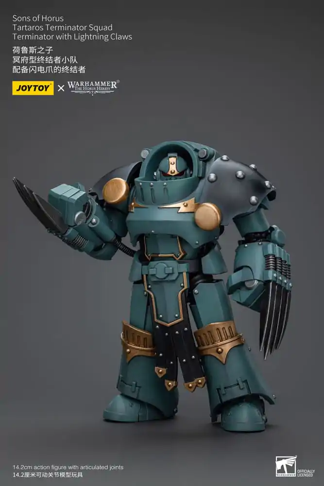 Warhammer The Horus Heresy 1/18 Tartaros Terminator Squad Terminator Lightning Claws akciófigura 12 cm termékfotó