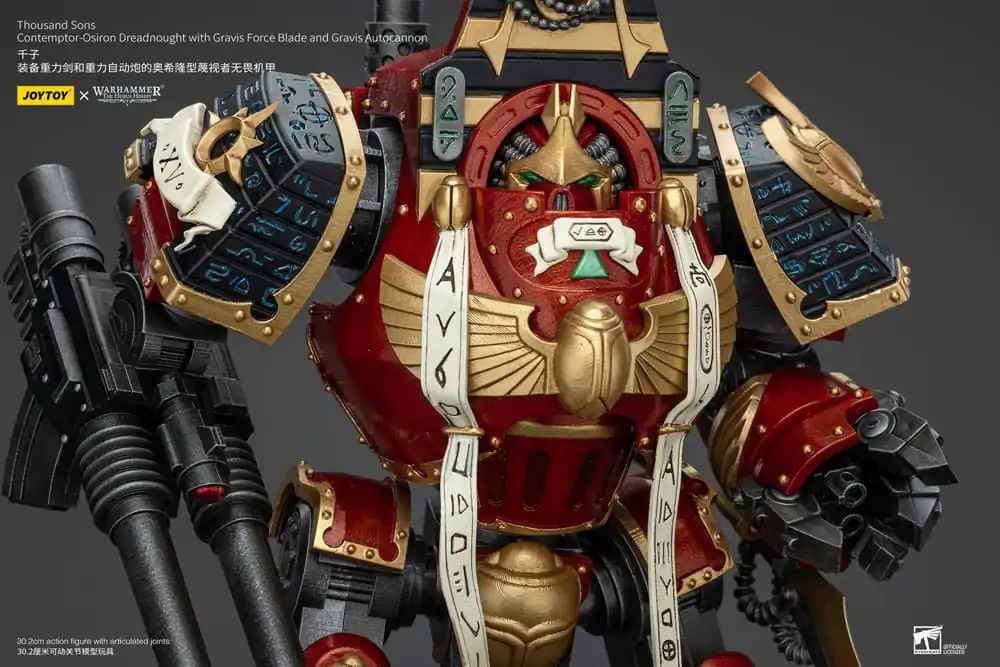 Warhammer The Horus Heresy 1/18 Thousand Sons Contemptor-Osiron Dreadnought with Gravis Force Blade And Gravis Autocannon akciófigura 30 cm termékfotó