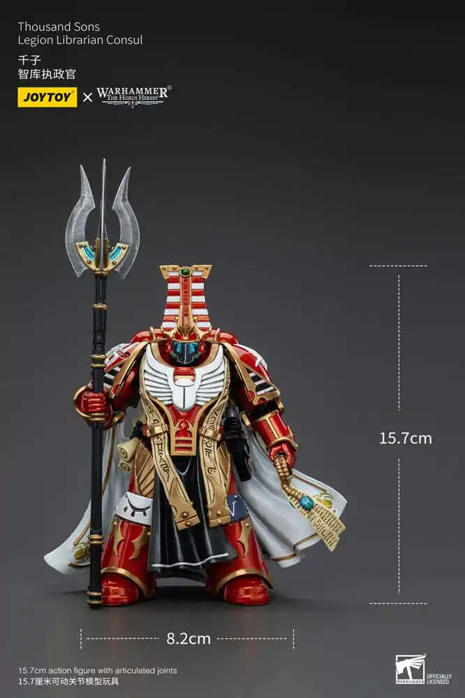 Warhammer The Horus Heresy 1/18 Thousand Sons Legion Librarian Consut akciófigura 16 cm termékfotó