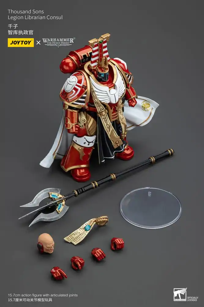 Warhammer The Horus Heresy 1/18 Thousand Sons Legion Librarian Consut akciófigura 16 cm termékfotó