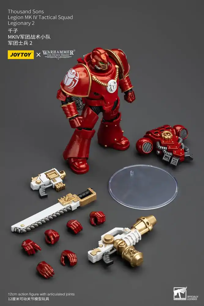 Warhammer The Horus Heresy 1/18 Thousand Sons Legion MK IV Tactical Squad Legionary 2 akciófigura 12 cm termékfotó