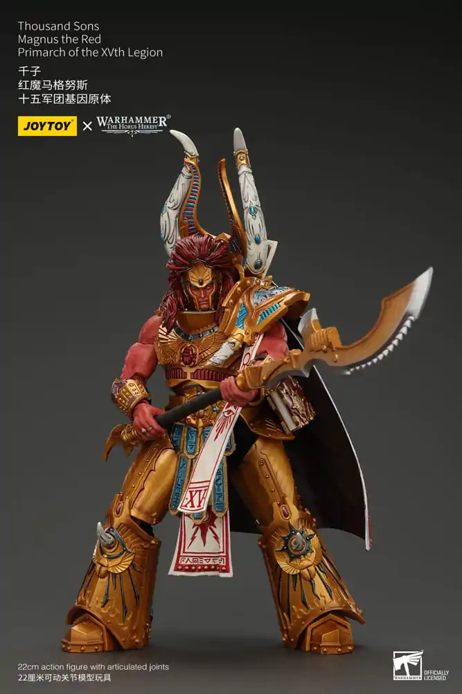 Warhammer The Horus Heresy 1/18 Thousand sons Magnus the piros Primarch of the XVth Legion akciófigura 12 cm termékfotó