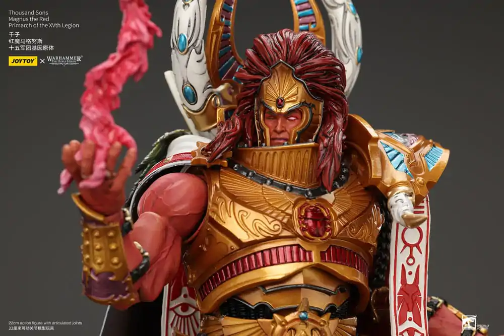 Warhammer The Horus Heresy 1/18 Thousand sons Magnus the piros Primarch of the XVth Legion akciófigura 12 cm termékfotó