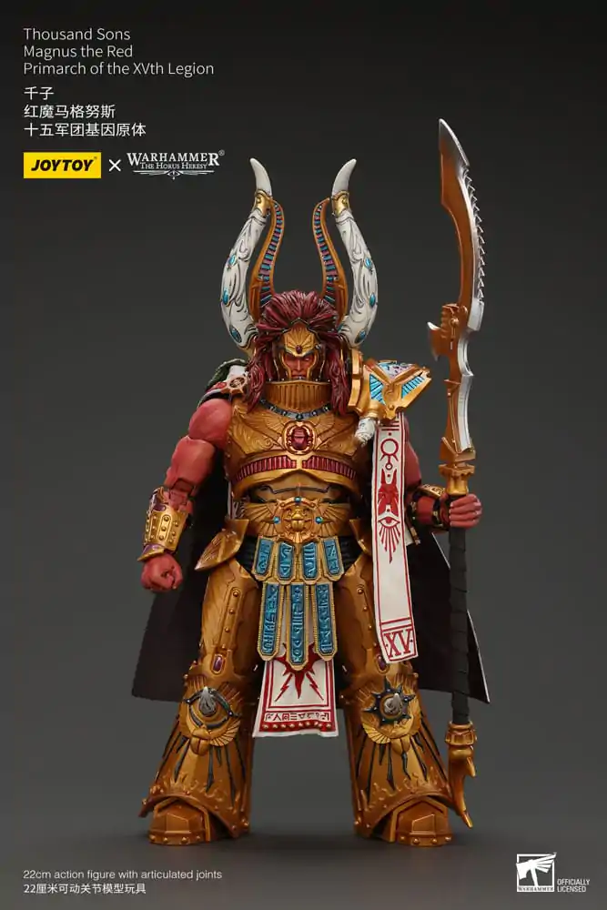 Warhammer The Horus Heresy 1/18 Thousand sons Magnus the piros Primarch of the XVth Legion akciófigura 12 cm termékfotó