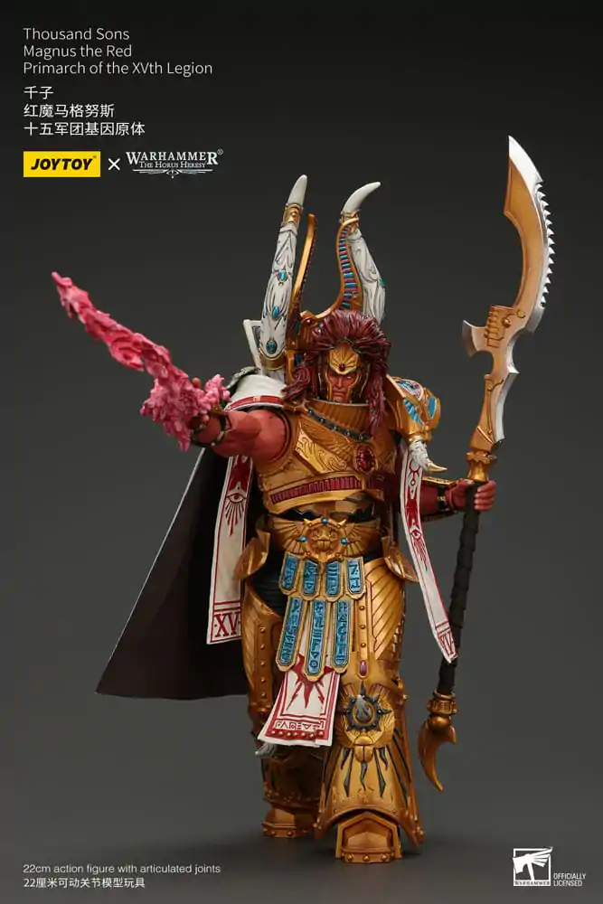 Warhammer The Horus Heresy 1/18 Thousand sons Magnus the piros Primarch of the XVth Legion akciófigura 12 cm termékfotó