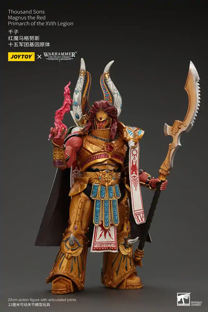 Warhammer The Horus Heresy 1/18 Thousand sons Magnus the piros Primarch of the XVth Legion akciófigura 12 cm termékfotó