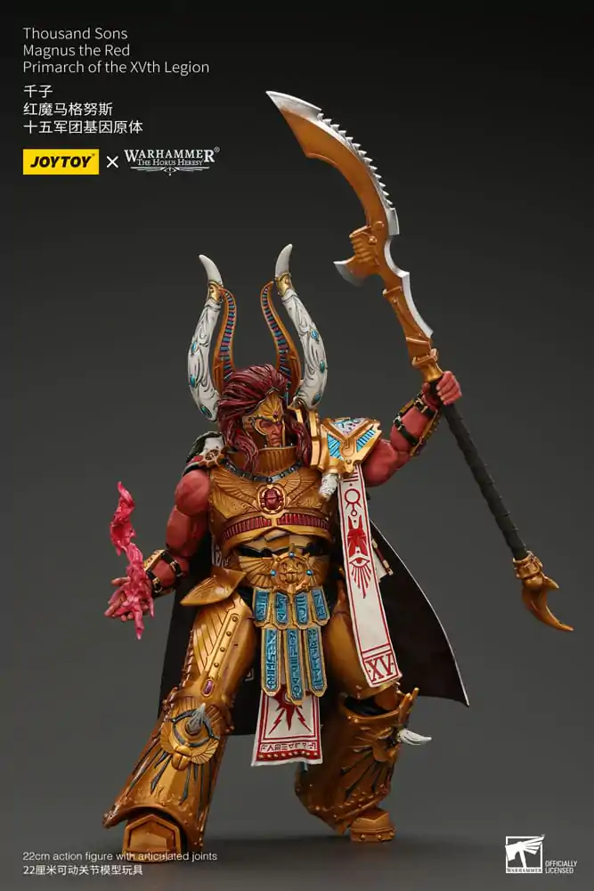 Warhammer The Horus Heresy 1/18 Thousand sons Magnus the piros Primarch of the XVth Legion akciófigura 12 cm termékfotó