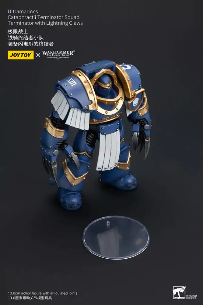 Warhammer The Horus Heresy 1/18 Ultramarines Cataphractii Terminator Squad Terminator Lightning Claws akciófigura 14 cm termékfotó