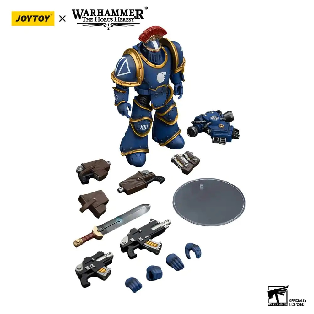 Warhammer The Horus Heresy 1/18 Ultramarines Legion MKIII Tactical Squad Sergeant with Power Sword akciófigura 12 cm termékfotó