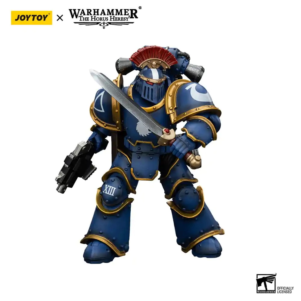 Warhammer The Horus Heresy 1/18 Ultramarines Legion MKIII Tactical Squad Sergeant with Power Sword akciófigura 12 cm termékfotó