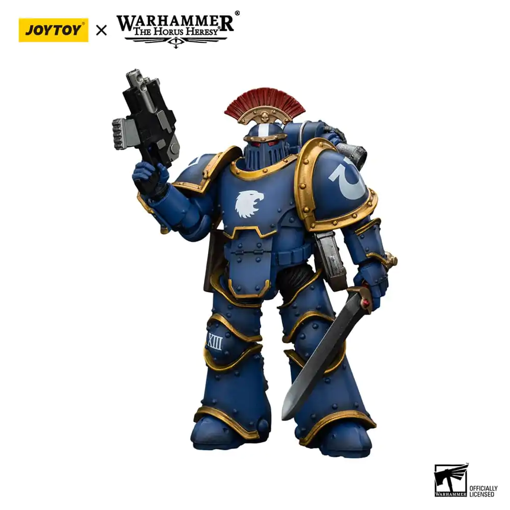 Warhammer The Horus Heresy 1/18 Ultramarines Legion MKIII Tactical Squad Sergeant with Power Sword akciófigura 12 cm termékfotó