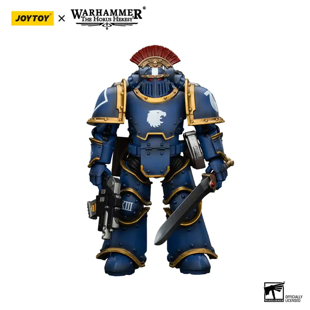 Warhammer The Horus Heresy 1/18 Ultramarines Legion MKIII Tactical Squad Sergeant with Power Sword akciófigura 12 cm termékfotó