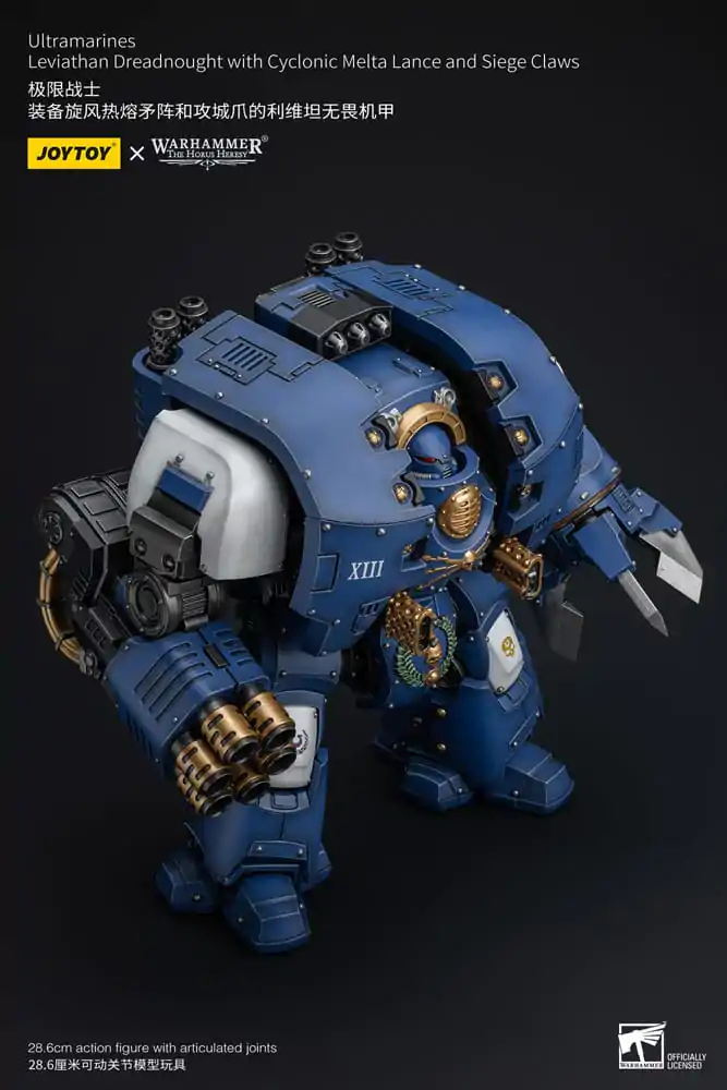 Warhammer The Horus Heresy 1/18 Ultramarines Leviathan Dreadnought with Cyclonic Melta Lance And Siege Claws akciófigura 29 cm termékfotó