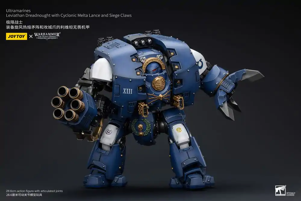 Warhammer The Horus Heresy 1/18 Ultramarines Leviathan Dreadnought with Cyclonic Melta Lance And Siege Claws akciófigura 29 cm termékfotó