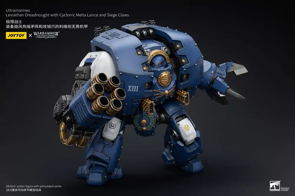 Warhammer The Horus Heresy 1/18 Ultramarines Leviathan Dreadnought with Cyclonic Melta Lance And Siege Claws akciófigura 29 cm termékfotó