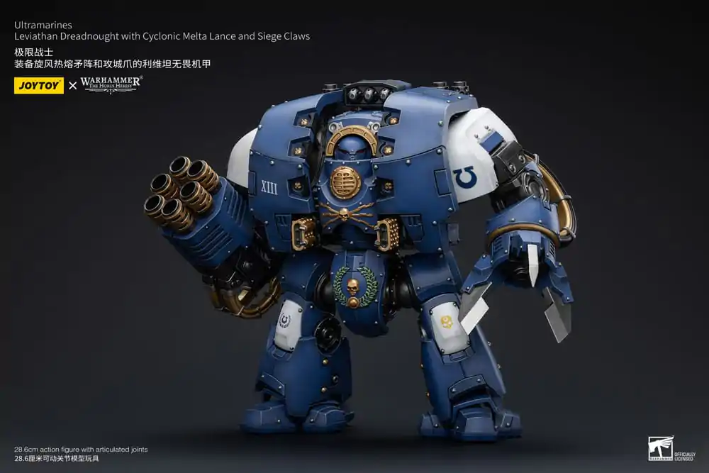 Warhammer The Horus Heresy 1/18 Ultramarines Leviathan Dreadnought with Cyclonic Melta Lance And Siege Claws akciófigura 29 cm termékfotó