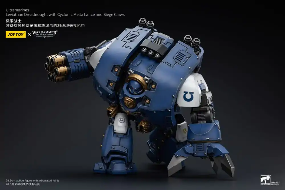 Warhammer The Horus Heresy 1/18 Ultramarines Leviathan Dreadnought with Cyclonic Melta Lance And Siege Claws akciófigura 29 cm termékfotó