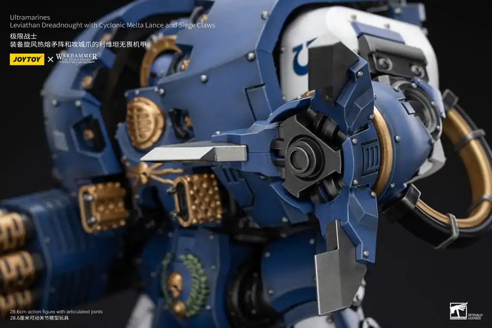 Warhammer The Horus Heresy 1/18 Ultramarines Leviathan Dreadnought with Cyclonic Melta Lance And Siege Claws akciófigura 29 cm termékfotó