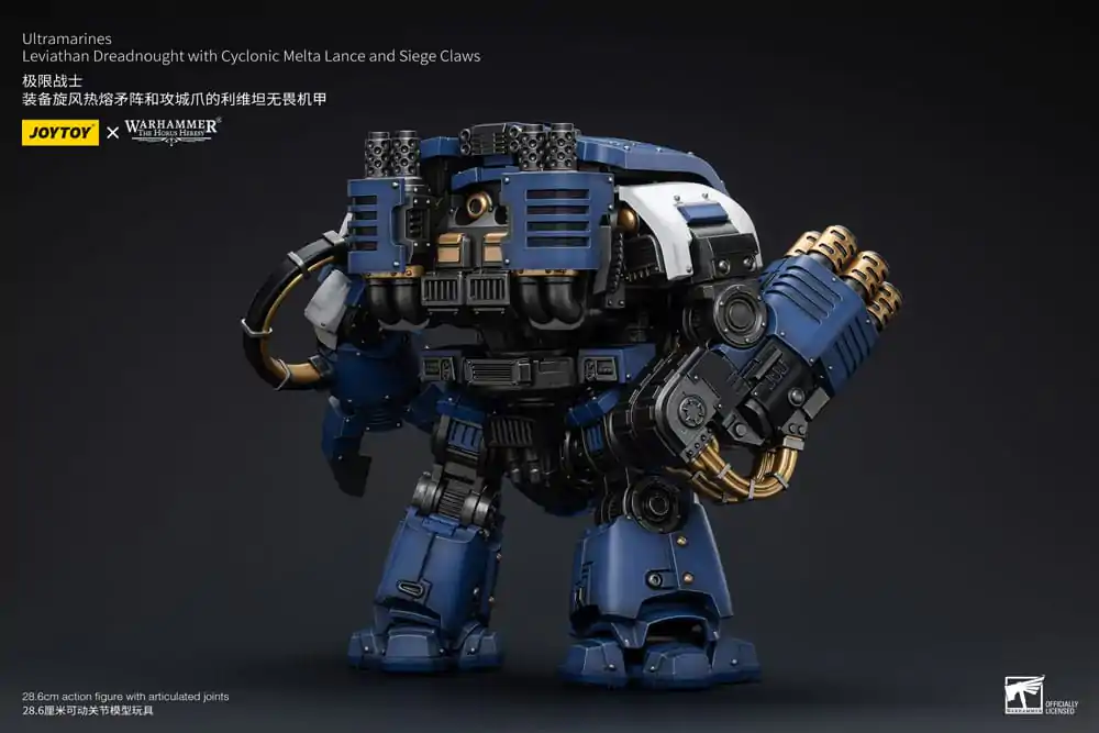 Warhammer The Horus Heresy 1/18 Ultramarines Leviathan Dreadnought with Cyclonic Melta Lance And Siege Claws akciófigura 29 cm termékfotó