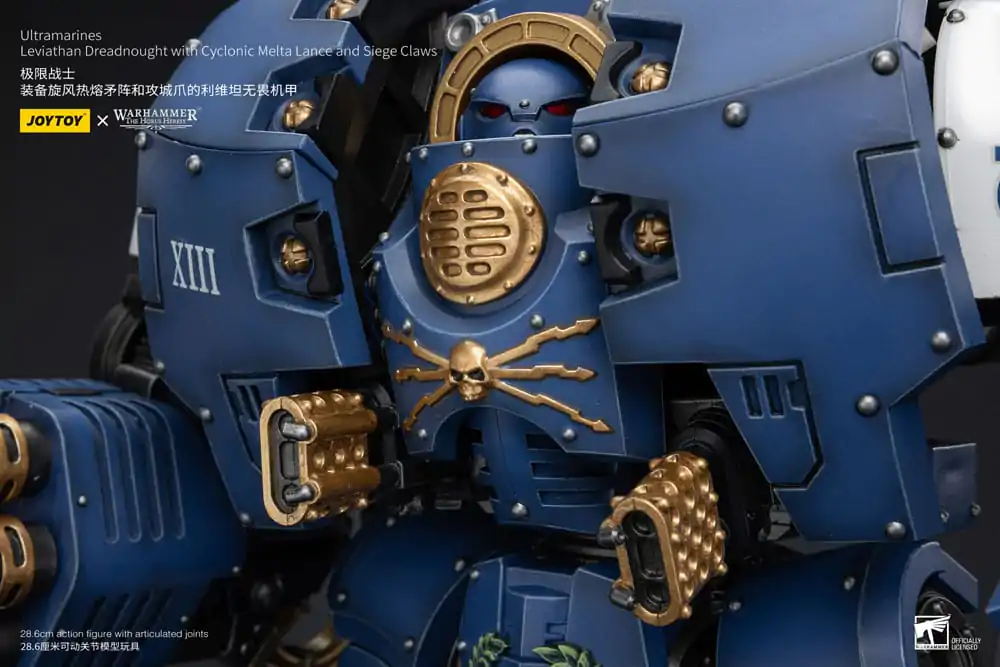 Warhammer The Horus Heresy 1/18 Ultramarines Leviathan Dreadnought with Cyclonic Melta Lance And Siege Claws akciófigura 29 cm termékfotó