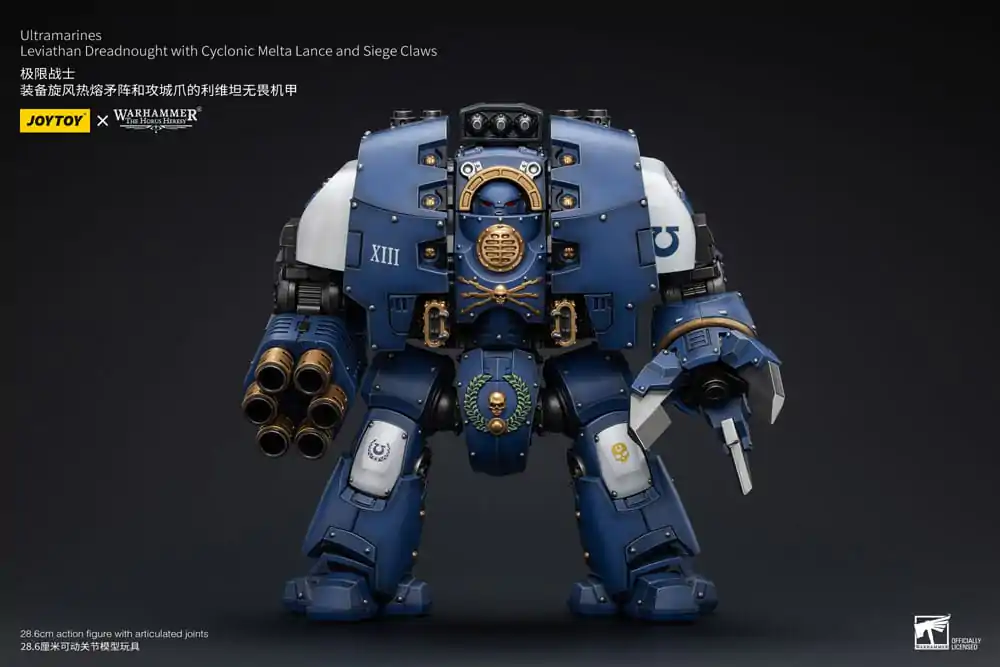 Warhammer The Horus Heresy 1/18 Ultramarines Leviathan Dreadnought with Cyclonic Melta Lance And Siege Claws akciófigura 29 cm termékfotó