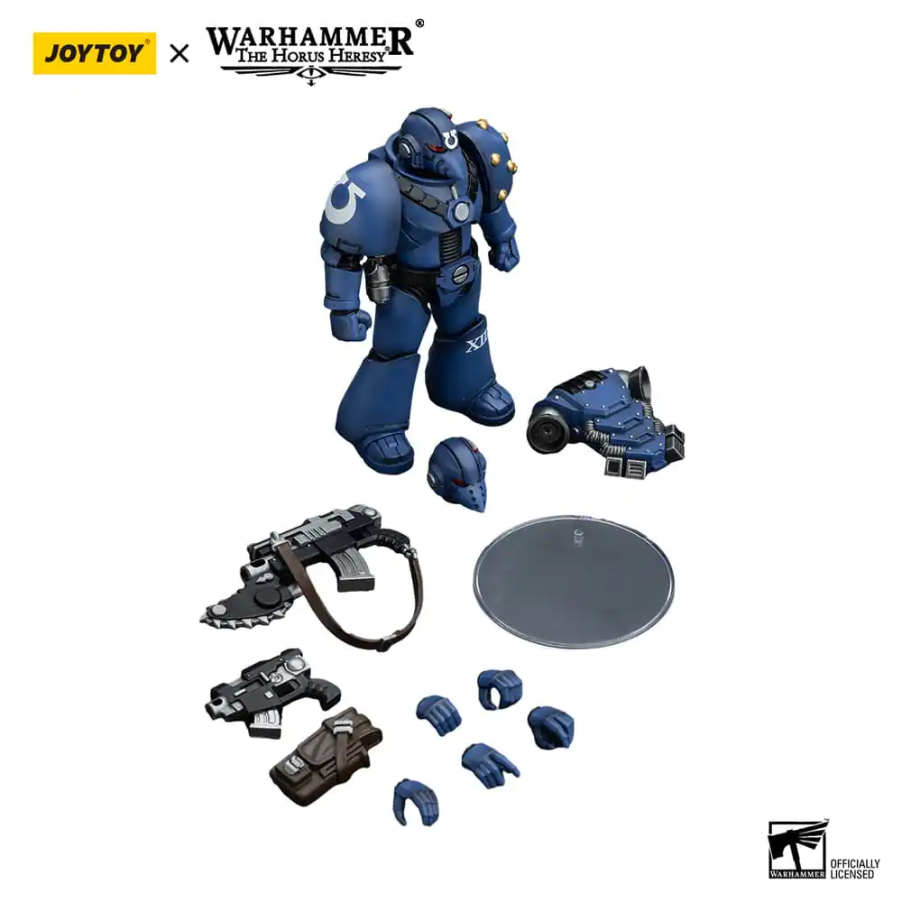 Warhammer The Horus Heresy 1/18 Ultramarines MK VI Tactical Squad Legionary with Bolter & Chainblade akciófigura 12 cm termékfotó