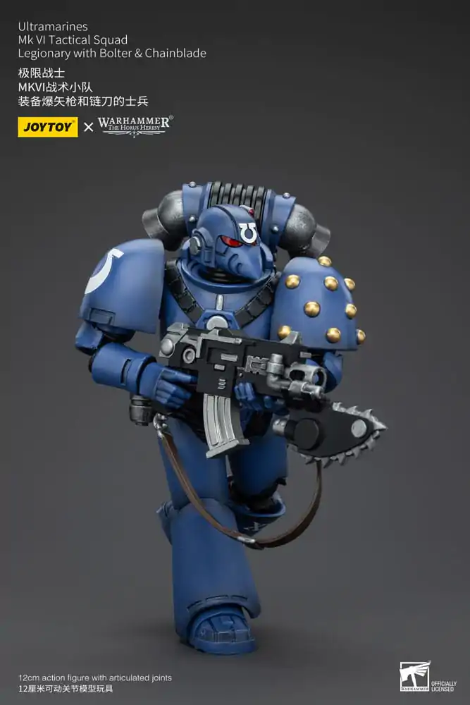 Warhammer The Horus Heresy 1/18 Ultramarines MK VI Tactical Squad Legionary with Bolter & Chainblade akciófigura 12 cm termékfotó