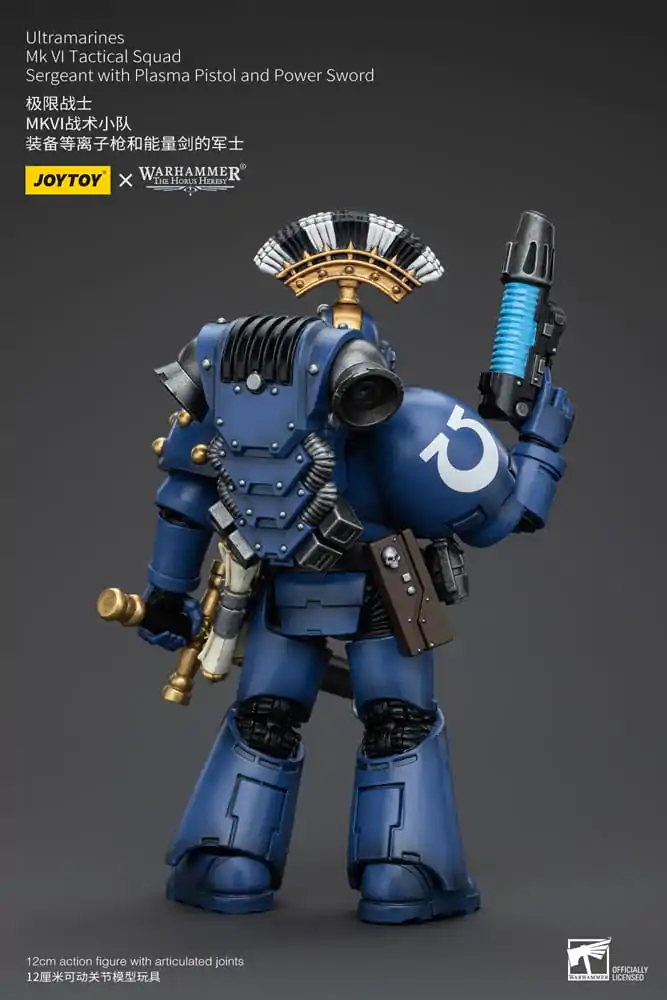 Warhammer The Horus Heresy 1/18 Ultramarines MK VI Tactical Squad Sergeant with Plasma Pistol and Power Sword akciófigura 12 cm termékfotó