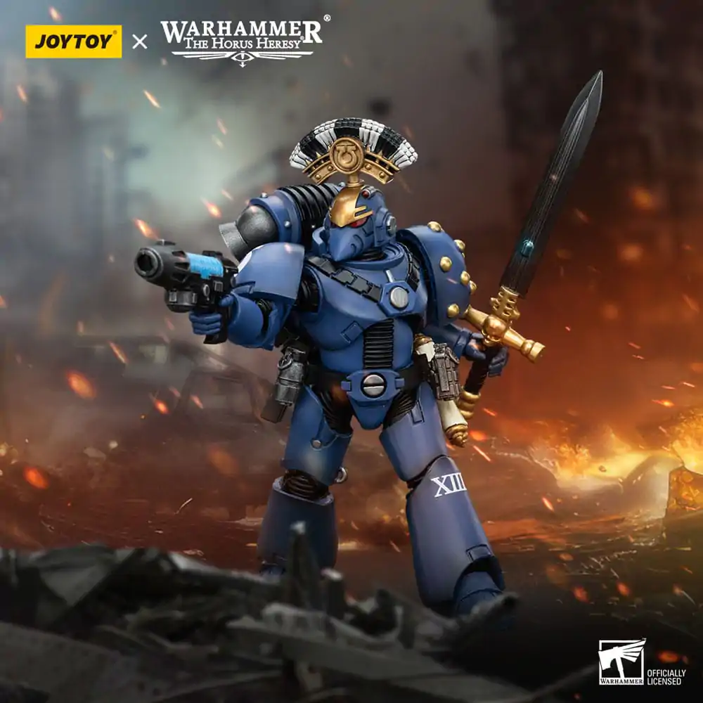 Warhammer The Horus Heresy 1/18 Ultramarines MK VI Tactical Squad Sergeant with Plasma Pistol and Power Sword akciófigura 12 cm termékfotó