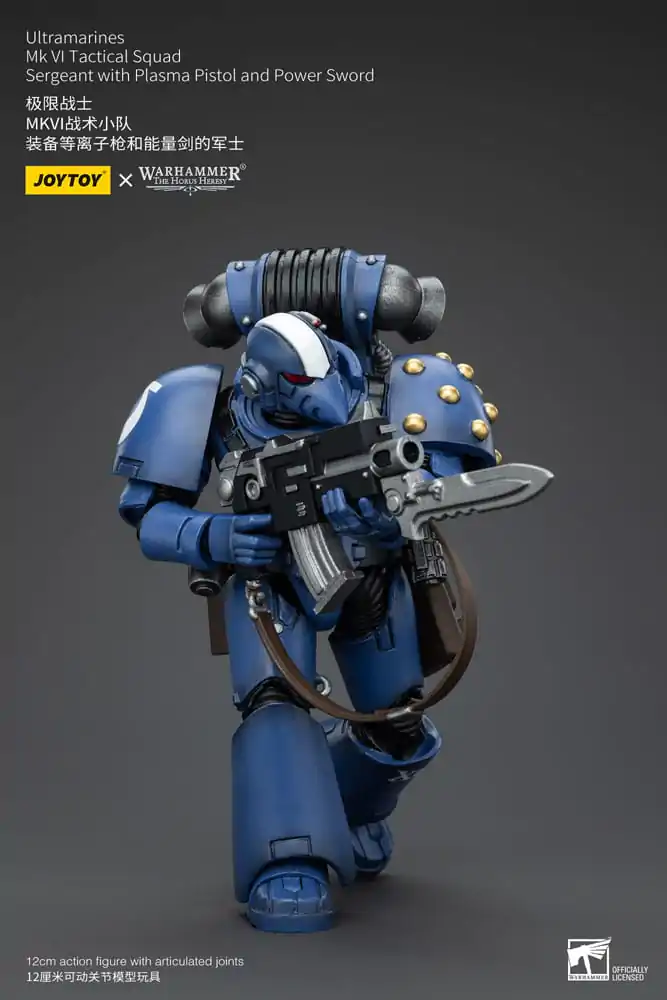 Warhammer The Horus Heresy 1/18 Ultramarines MK VI Tactical Squad Sergeant with Plasma Pistol and Power Sword akciófigura 12 cm termékfotó